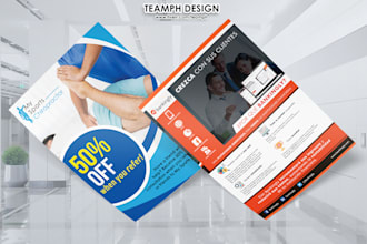 design professional business flyer, marketing flyer, corporate sales flyer