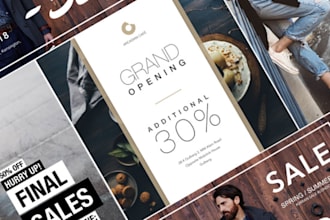 design a minimalist instagram, facebook, banner ad
