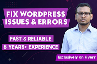 fix wordpress issues, fix wordpress error