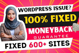 fix wordpress issues, bugs, design, redesign, plugin and theme errors