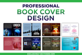 design amazon KDP cover, book cover, ebook cover with 3d mockup