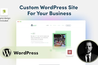 develop a custom wordpress website for you