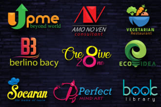 design 3d  brand logo for your company and business