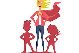 draw vector cartoon, background, character etc