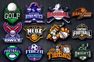 make sports,football,golf,basketball,baseball or soccer logo