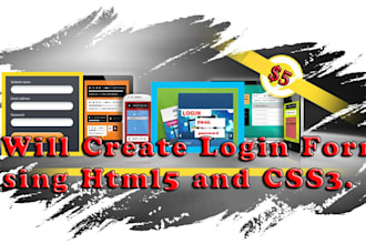 create HTML form, web form, responsive design