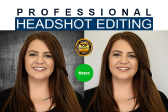 do headshot retouching or headshot editing professionally