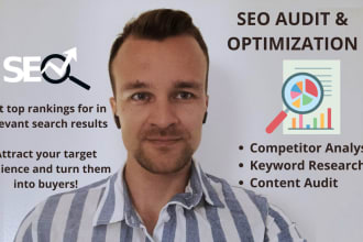 do full website SEO audit and technical optimization
