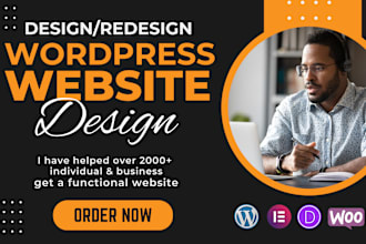 design a responsive wordpress website or web design