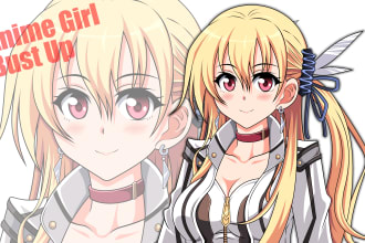 draw anime girl fan art or original character