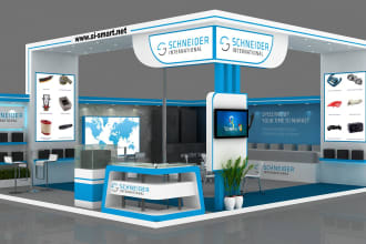 design creative exhibition, booth, expo stand and stalls