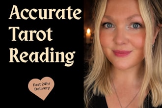 provide a detailed accurate tarot reading on video within 24 hours