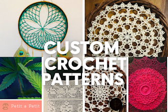 do custom crochet home decor, crochet textile patterns