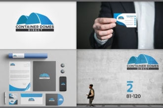 design modern business card, letterhead, and corporate brand identity