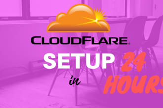 setup cloudflare CDN to your website in 24 hrs