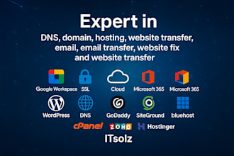 dns, domain transfer, SSL, website migration, zoho, google workspace, cpanel fix