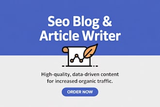 write engaging SEO blog posts or articles