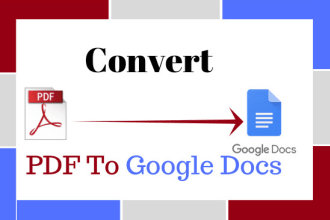 convert PDF to google docs