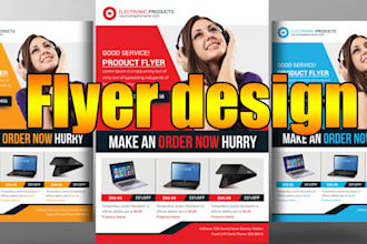 do creative flyer, poster, banner, design for your business