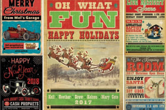 design new year flyer poster