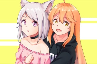 draw any characters and couples in my anime artstyle