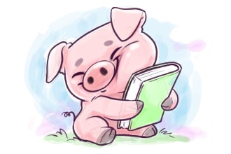 draw watercolor cartoon and illustration