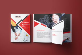 design company profile, annual report, proposal or business planner brochure