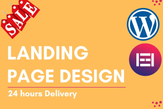 design high converting landing or squeeze page by elementor