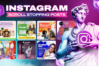 design stunning instagram post or social media design