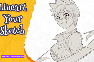 turn your sketches into clean digital lineart