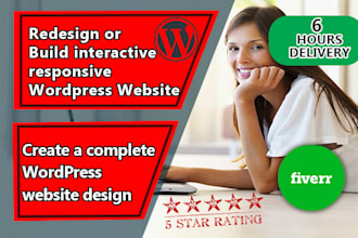 design and redesign an interactive wordpress website