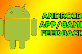 test and review your android game or app