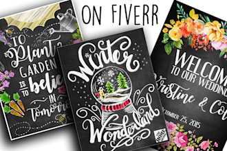 design crazy chalkboard flyer poster brochures
