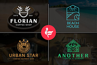 design hand drawn modern minimalist line art logo