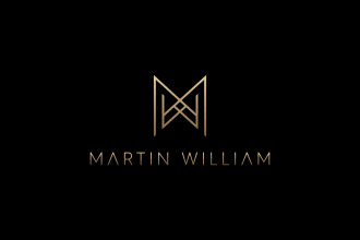 design luxury monogram business logo with free business card
