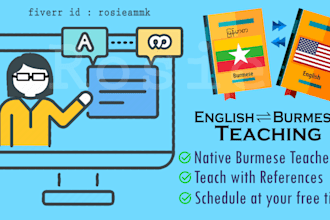 teach burmese or myanmar language