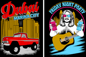 do custom graphic t shirt design for your clothing brand