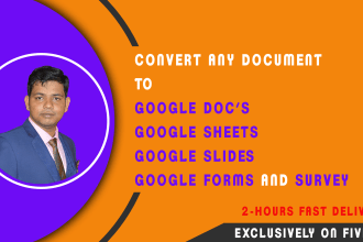 convert any files to google docs, sheets, forms, slides