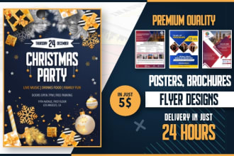 design attractive flyer, poster, brochure