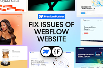 fix issues of webflow website