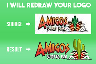 redraw, vectorize your logo