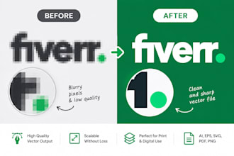 redraw and convert your logo to vector