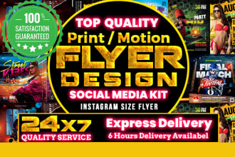 design elegant flyers for events, business, and social media