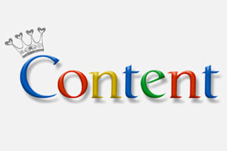 write informative and SEO friendly content for your website