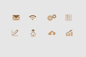 design a unique minimalist icon with free vector file