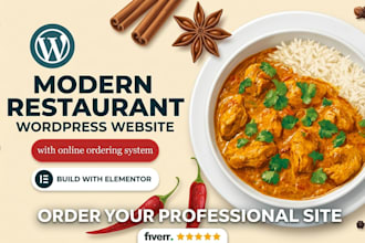 build a wordpress restaurant website with online ordering