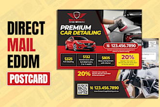 design auto repair plumbing hvac moving direct mail eddm postcard