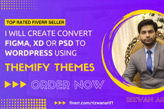 convert your website design to wordpress using themify ultra