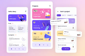 develop and design frontend screen in ionic 6 with capacitor