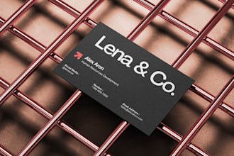 design your professional, modern minimalist business card